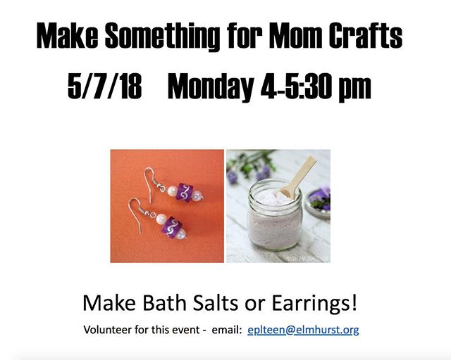 Teens, achieve #favoritechild status. Drop in on Monday and make something especially for her. #libraryteens #momdeservesthebest #maker #mothersdaygift