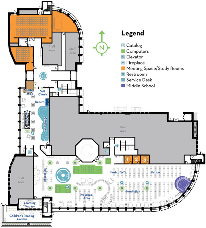 Library Layout Elmhurst Public Library