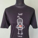 T shirt with self love image on it